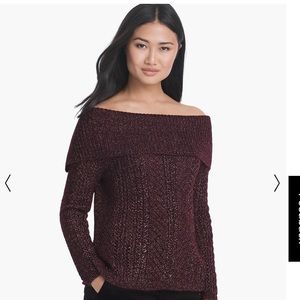 White House Black Market Off The Shoulder Sweater